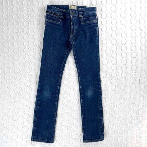 EV by Et Vous Denim - EV by Et Vous Women's Distressed Jeans Snap Bottom Medium Wash